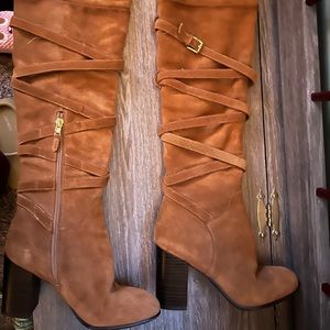 Sam Edelman thigh high heel boots. Size 5 1/2